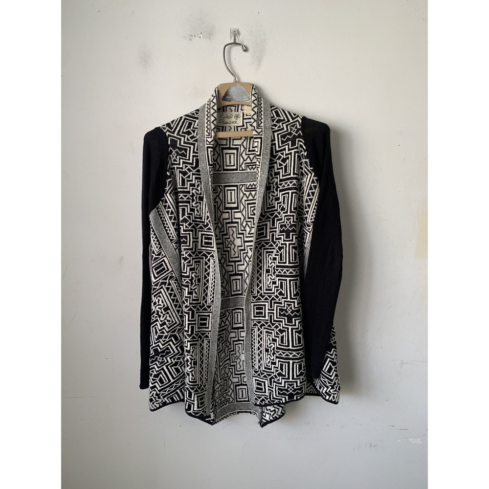 Anthropologie Field Flower Womens Cardigan Small Aztec Southwestern Fall‎ Art